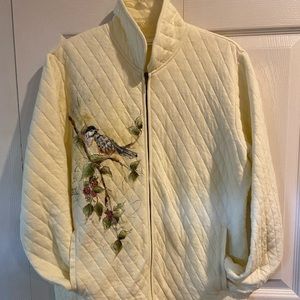 Vintage hand painted Cherokee Jacket S/M Quilted